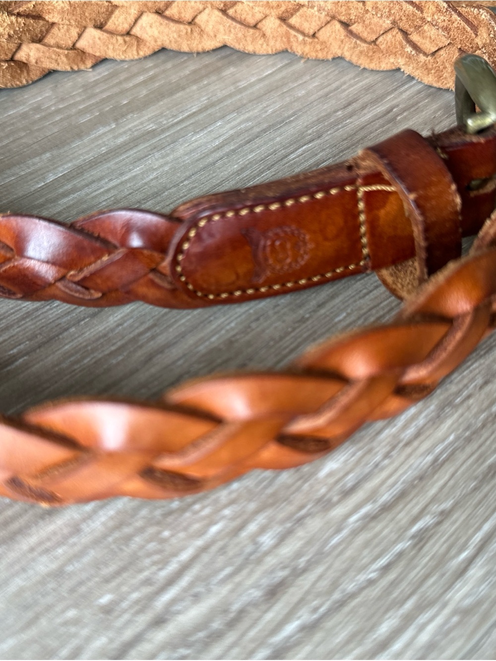 Christian Dior Braided Leather Belt in Brown - Picture 11 of 16